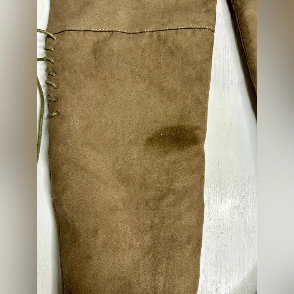 Madden Girl Over-the-Knee Boots • Taupe Faux Suede • G-Deedee • 5.5